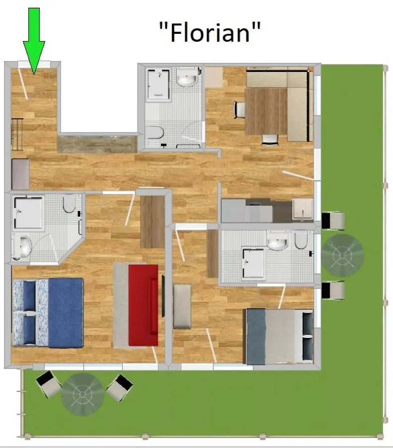 Apartman Ferienwohnungen Am Schlossberg Oberstaufen Németország